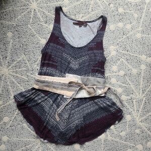 Anthropologie A Common Threads Boho Tank With funky Belt
